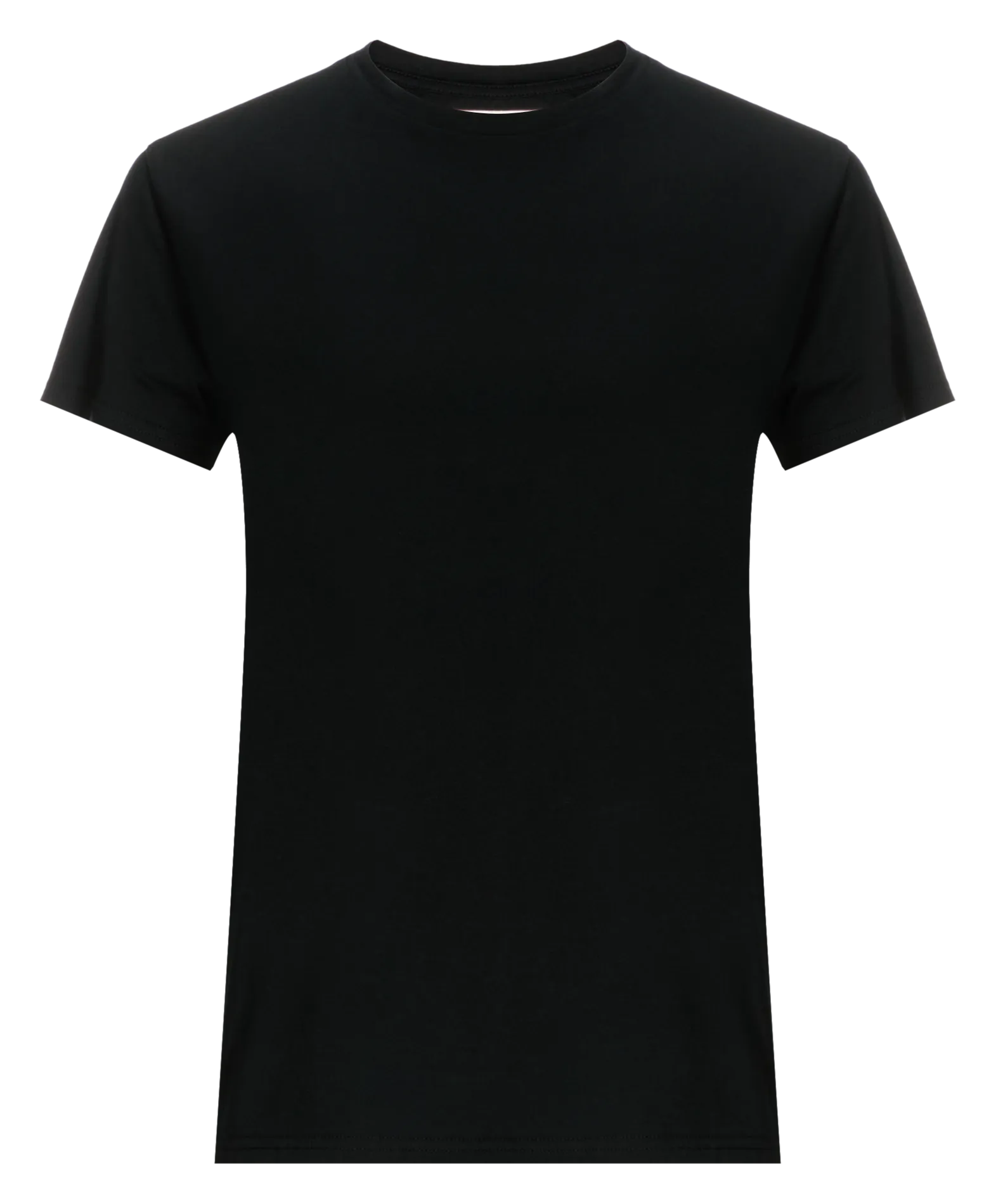  SAISON 1865   T-shirt scollo tondo in cotone | Nero