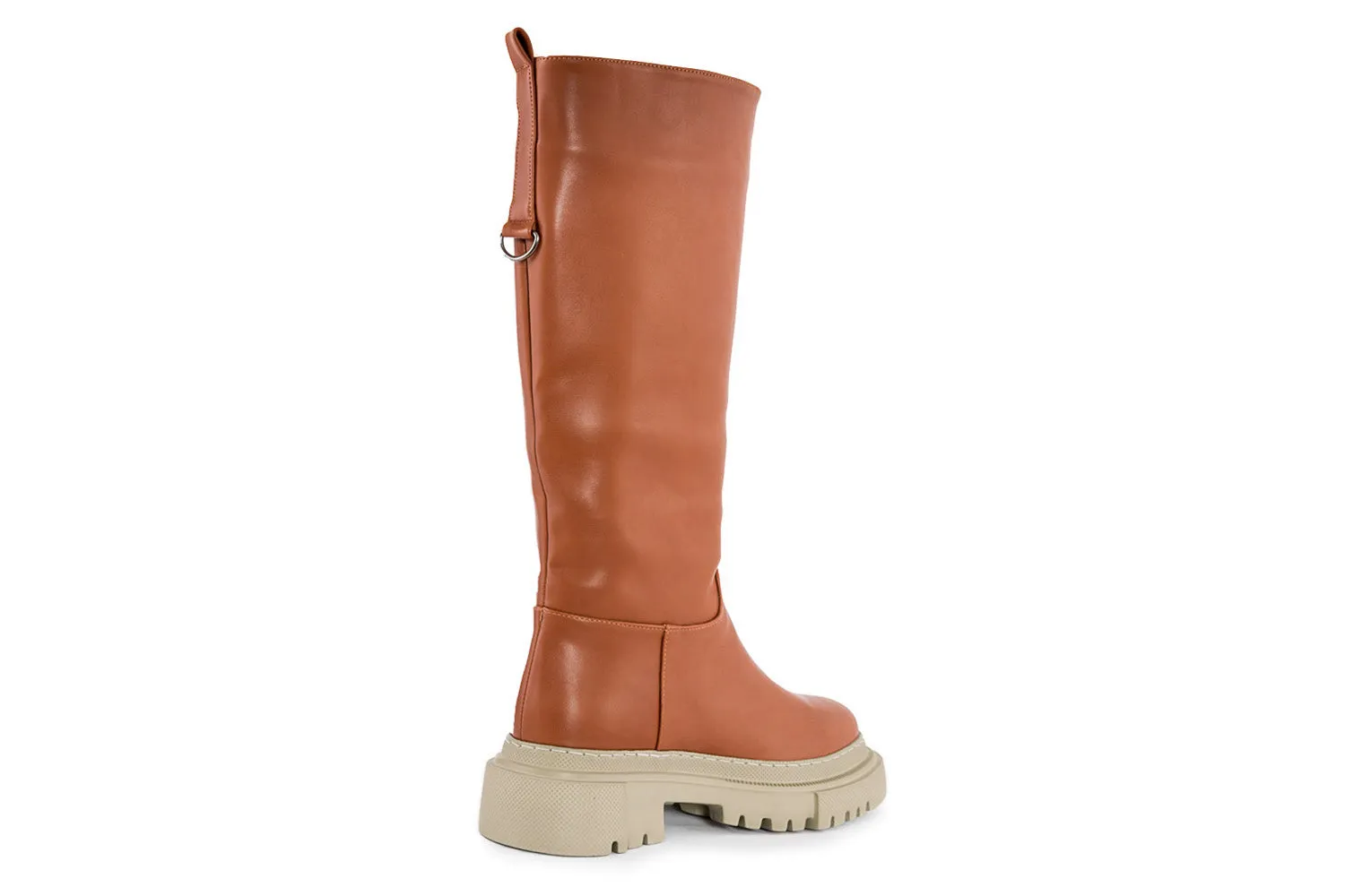 Stivale flat Donna colore Marrone