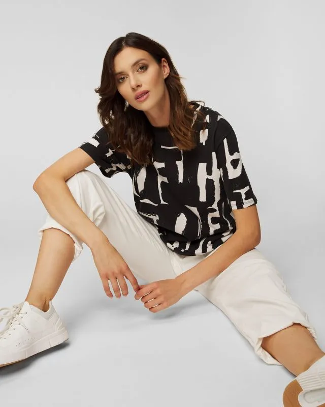 T-shirt z nadrukiem damski Deha d93610-18001