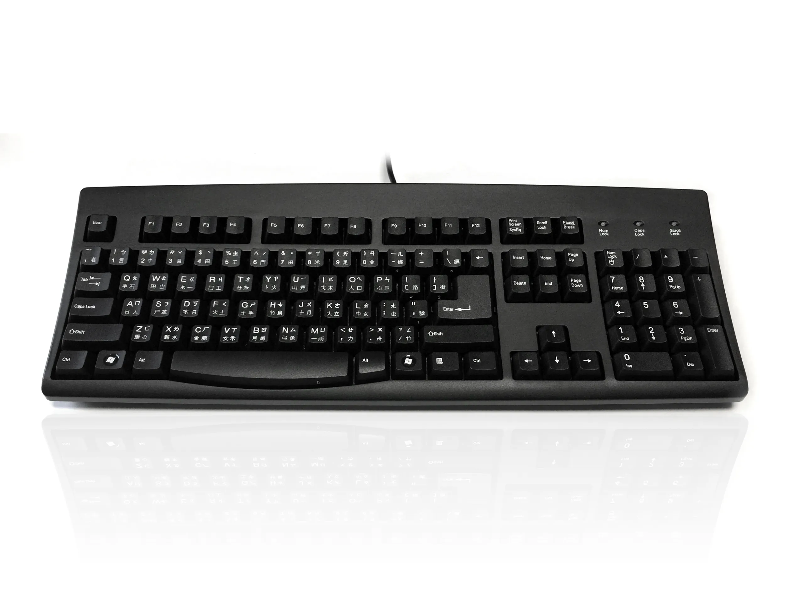 Tastiera Nero Cablato PS/2, USB Ceratech, QWERTY Standard