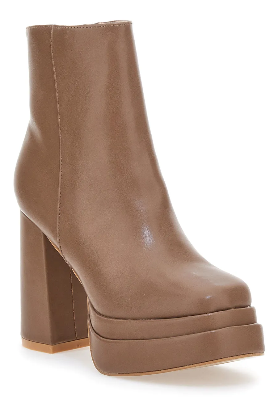   THE FIRST Ankle Boots Platform The First 906 Khaki