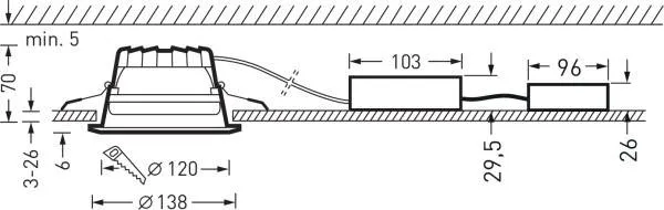 Trilux 7632951 Amatris G3  #7632951 Lampada LED da incasso   LED (monocolore) assente 13 W Bianco