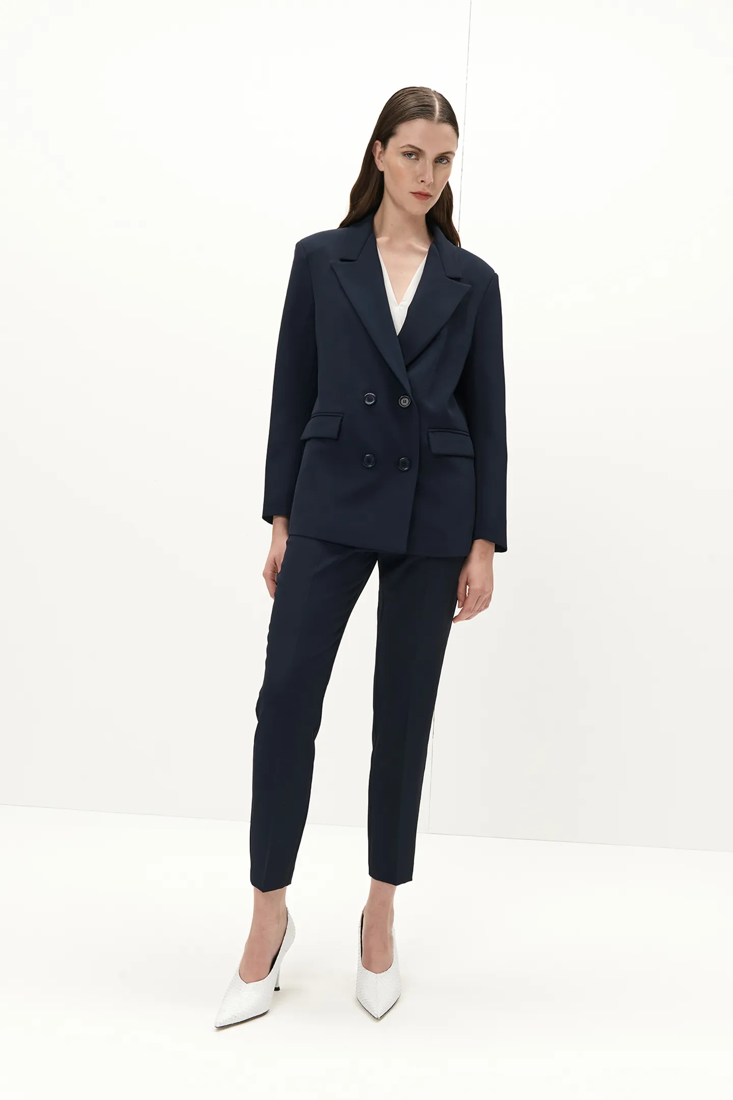 TROUSERS CIGARETTE CREPE