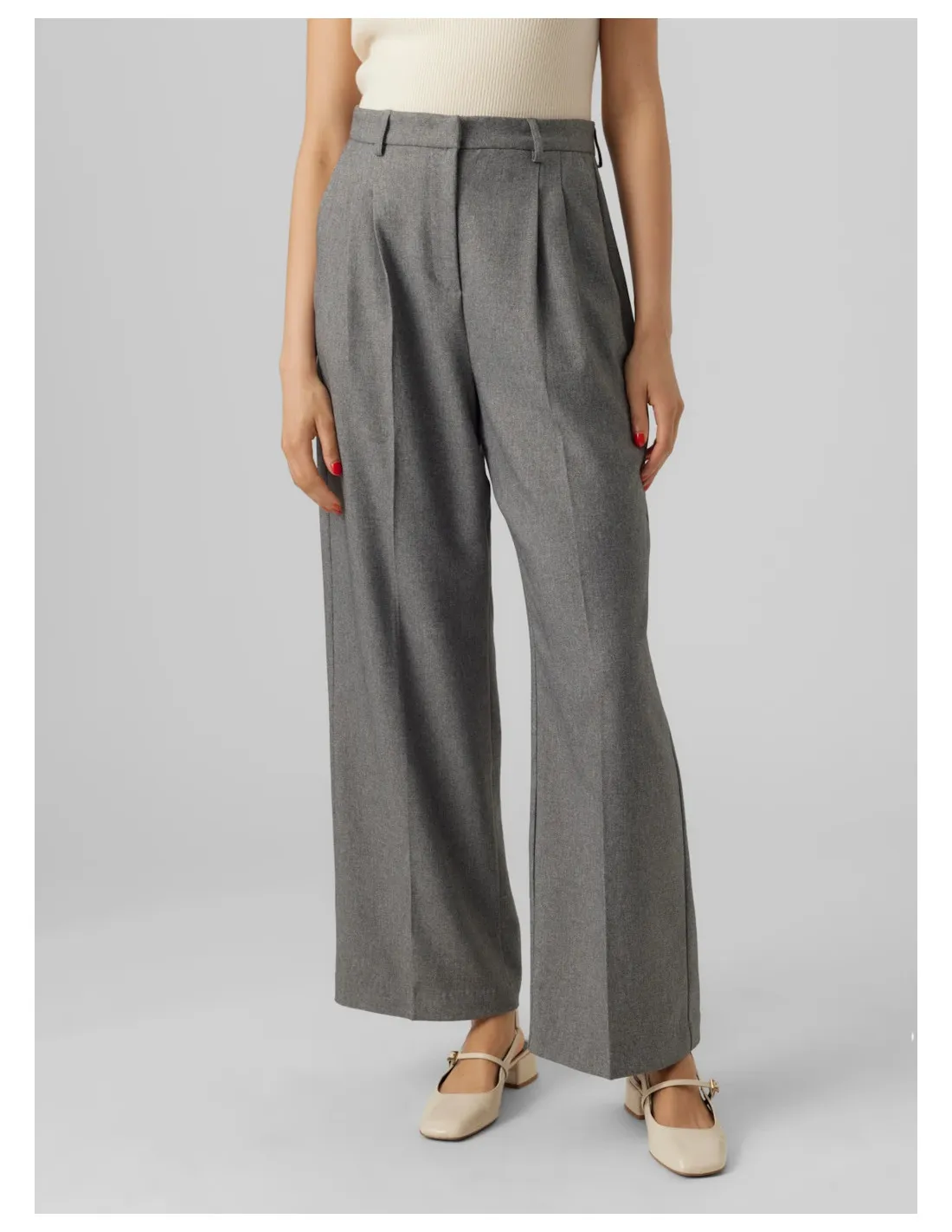 VERO MODA PANTALONI DONNA,VMAUDREY HR STRAIGHT PAN