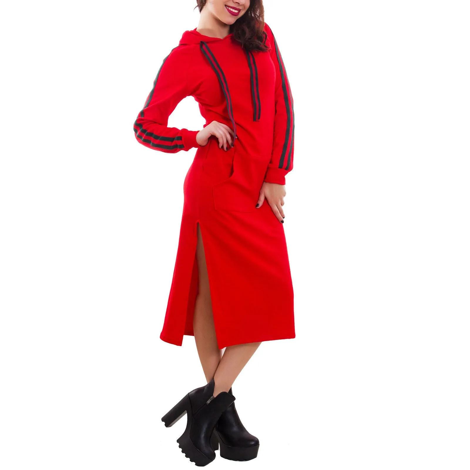 Vestito donna miniabito felpato GI-1729